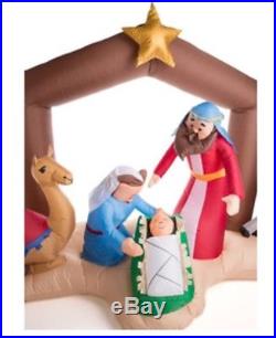 Inflatable LED Nativity Scene With Kaleidoscope Star 5.5ft Tall BRAND NEW