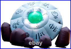 Inflatable Prop Crashed UFO Inflatable Decoration Morbid Collapsed Spacecraft
