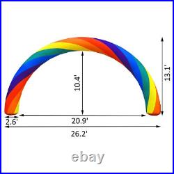 Inflatable Rainbow Arch 26 ft x 10 ft with 110W Blower for Advertising Party