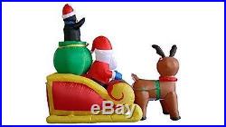 Inflatable Santa Claus Reindeer Christmas Decor Indoor Outdoor Holiday Accent