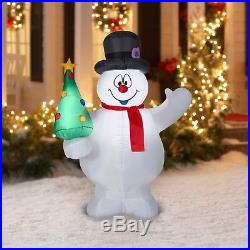 Inflatable Snowmen Frosty Christmas Tree Holiday Outdoor Airblown Decoration