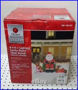Inflatable Story Time with Santa Scene Lights up Christmas Decorations 37939
