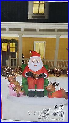 Inflatable Story Time with Santa Scene Lights up Christmas Decorations 37939