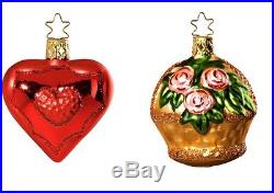 Inge Glas The Bridal Collection Wedding German Glass Ornament Gift Set of 12