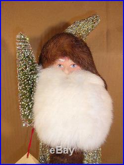 Ino Schaller Belsnickle Paper Mache Santa Large Candy Container