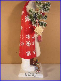 Ino Schaller Paper Mache Santa Extra Large Candy Container