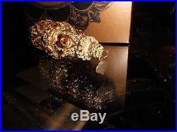 JAY STRONGWATER Gold Finial with Swarovski Crystals Ornament