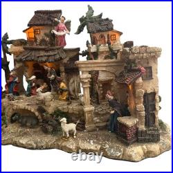 JCPenney Home Collection Town of Bethlehem Illuminated Nativity Scene Flawed