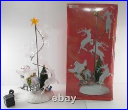 JC Penney SANTA’S SLEIGH & REINDEER Light-Up Color Change Christmas Decoration