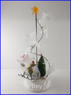 JC Penney SANTA'S SLEIGH & REINDEER Light-Up Color Change Christmas Decoration JC Penney SANTA'S SLEIGH & REINDEER Light-Up Color Change Christmas Decoration