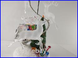 JC Penney SANTA'S SLEIGH & REINDEER Light-Up Color Change Christmas Decoration JC Penney SANTA'S SLEIGH & REINDEER Light-Up Color Change Christmas Decoration