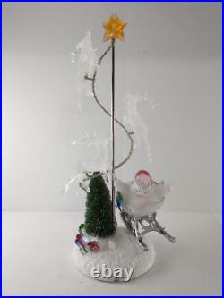 JC Penney SANTA'S SLEIGH & REINDEER Light-Up Color Change Christmas Decoration JC Penney SANTA'S SLEIGH & REINDEER Light-Up Color Change Christmas Decoration
