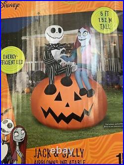 Jack & Sally Nightmare Before Christmas Halloween Inflatable