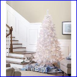 Jaclyn Smith 7' Pre-Lit Glacier White Pine Christmas Tree 600 Lights NEW