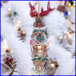 Jay Strongwater Comet Glass Ornament SDH20011-250 Christmas reindeer Jay Strongwater Comet Glass Ornament SDH20011-250 Christmas reindeer