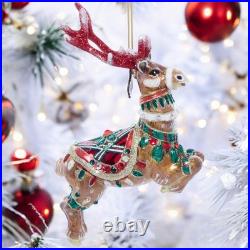 Jay Strongwater Comet Glass Ornament SDH20011-250 Christmas reindeer Jay Strongwater Comet Glass Ornament SDH20011-250 Christmas reindeer