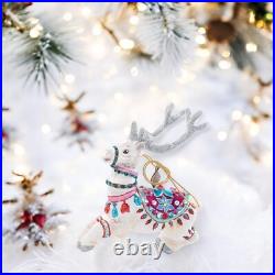 Jay Strongwater Cupid Glass Ornament SDH20028-250 Christmas reindeer