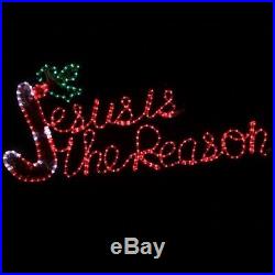 Jesus is the Reason LED Rope Light Outdoor Lighted Christmas Yard Decoration