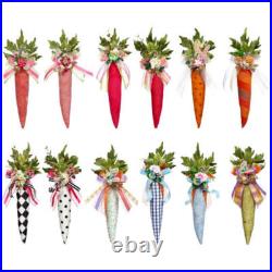 Jeweled Embellished Carrots 9.5 Set of 12
