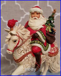 Jim Shore 6006632 Santa Riding Horse Seasonal Steed Figurine FREE SHIP NEW