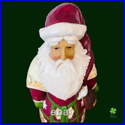 Jim Shore Heartwood Creek LG 20 Santa Claus Christmas Outdoor Safe Tag GIFT HTF
