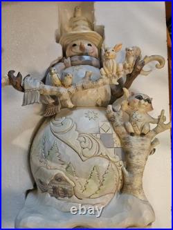 Jim Shore Winter Woodland 19 Snowman Mint condition with Box #4058733 Jim Shore Winter Woodland 19 Snowman Mint condition with Box #4058733