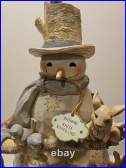 Jim Shore Winter Woodland 19 Snowman Mint condition with Box #4058733 Jim Shore Winter Woodland 19 Snowman Mint condition with Box #4058733