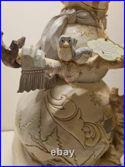 Jim Shore Winter Woodland 19 Snowman Mint condition with Box #4058733 Jim Shore Winter Woodland 19 Snowman Mint condition with Box #4058733