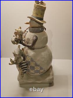 Jim Shore Winter Woodland 19 Snowman Mint condition with Box #4058733 Jim Shore Winter Woodland 19 Snowman Mint condition with Box #4058733