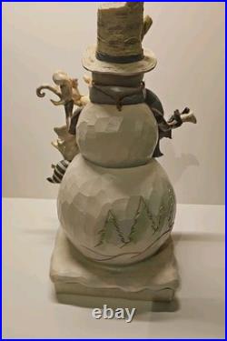 Jim Shore Winter Woodland 19 Snowman Mint condition with Box #4058733 Jim Shore Winter Woodland 19 Snowman Mint condition with Box #4058733