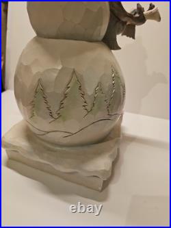 Jim Shore Winter Woodland 19 Snowman Mint condition with Box #4058733 Jim Shore Winter Woodland 19 Snowman Mint condition with Box #4058733