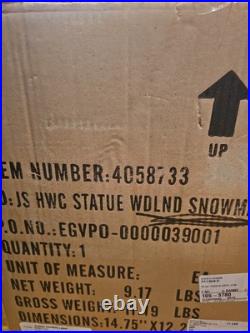 Jim Shore Winter Woodland 19 Snowman Mint condition with Box #4058733 Jim Shore Winter Woodland 19 Snowman Mint condition with Box #4058733