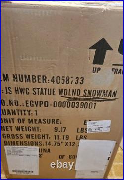 Jim Shore Winter Woodland 19 Snowman Mint condition with Box #4058733 Jim Shore Winter Woodland 19 Snowman Mint condition with Box #4058733