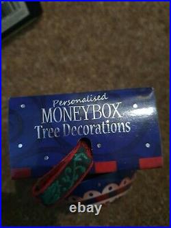Job Lot Personalised Christmas Baubles (money box) Hanging various names