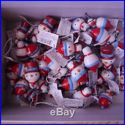 Joblot 80 x snowman personalised male female names Russ Berrie tree decoration