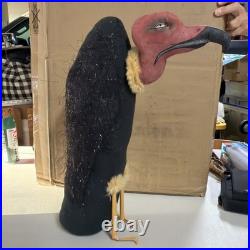 Joe Spencer Vulture Fabric Bird Figurine Joe Spencer Vulture Fabric Bird Figurine