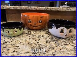 Johanna parker halloween bowls set of 3 ceramic new with tags. Read Description