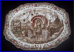 Johnson Bros.’His Majesty’ Porcelain Turkey Platter, 20 x 15 1/2 Thanksgiving