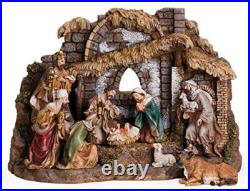 Joseph Studio 10 piece 11 Inch Nativity with Stable 6 Inch Scale