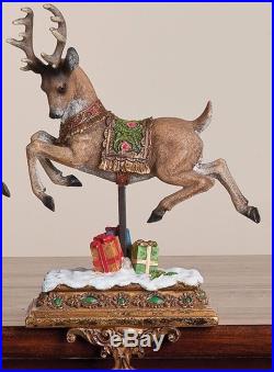 Joseph’s Studio Victorian Inspirations Reindeer Christmas Stocking Holder New
