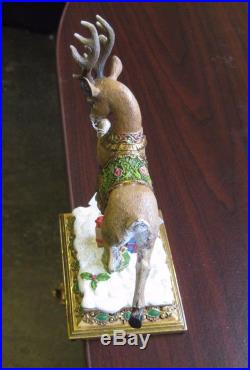 Joseph's Studio Victorian Inspirations Reindeer Christmas Stocking Holder New