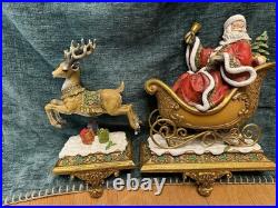 Joseph’s Studio by Roman 2008 Santa & Reindeer Stocking Holders #37011