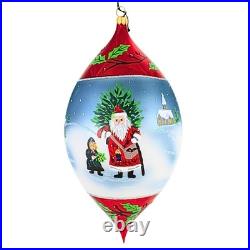 Joy To The World Father Frost Drop Tree Ornament Santa Church European