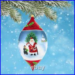 Joy To The World Father Frost Drop Tree Ornament Santa Church European