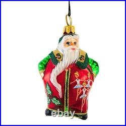 Joy To The World Glitterazzi Mini Nine Ladies Dancing Santa Tree Ornament St