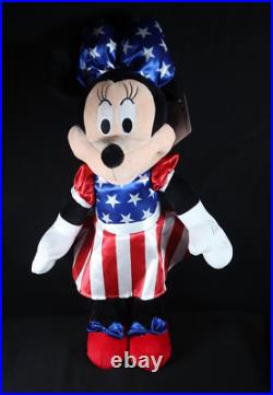 July Fourth Disney Mickey Mouse & Minnie Mouse Patriotic Door Greeter SET NEW