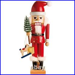 KWO Santa Claus German Christmas Nutcracker Handcrafted in Germany 11 inch New
