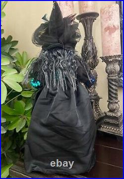 Karen Didion Halloween Priscilla Peacock Witch Doll With Broom 26