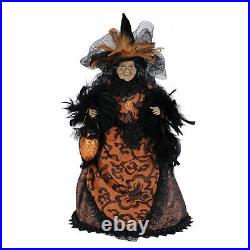 Karen Didion Lighted Eva Witch Retro Vntg Halloween Decor Tabletop Figurine