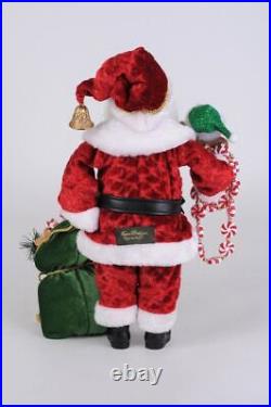Karen Didion Lighted Santa, Peppermint & Goodies (CC16-238)